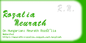 rozalia meurath business card